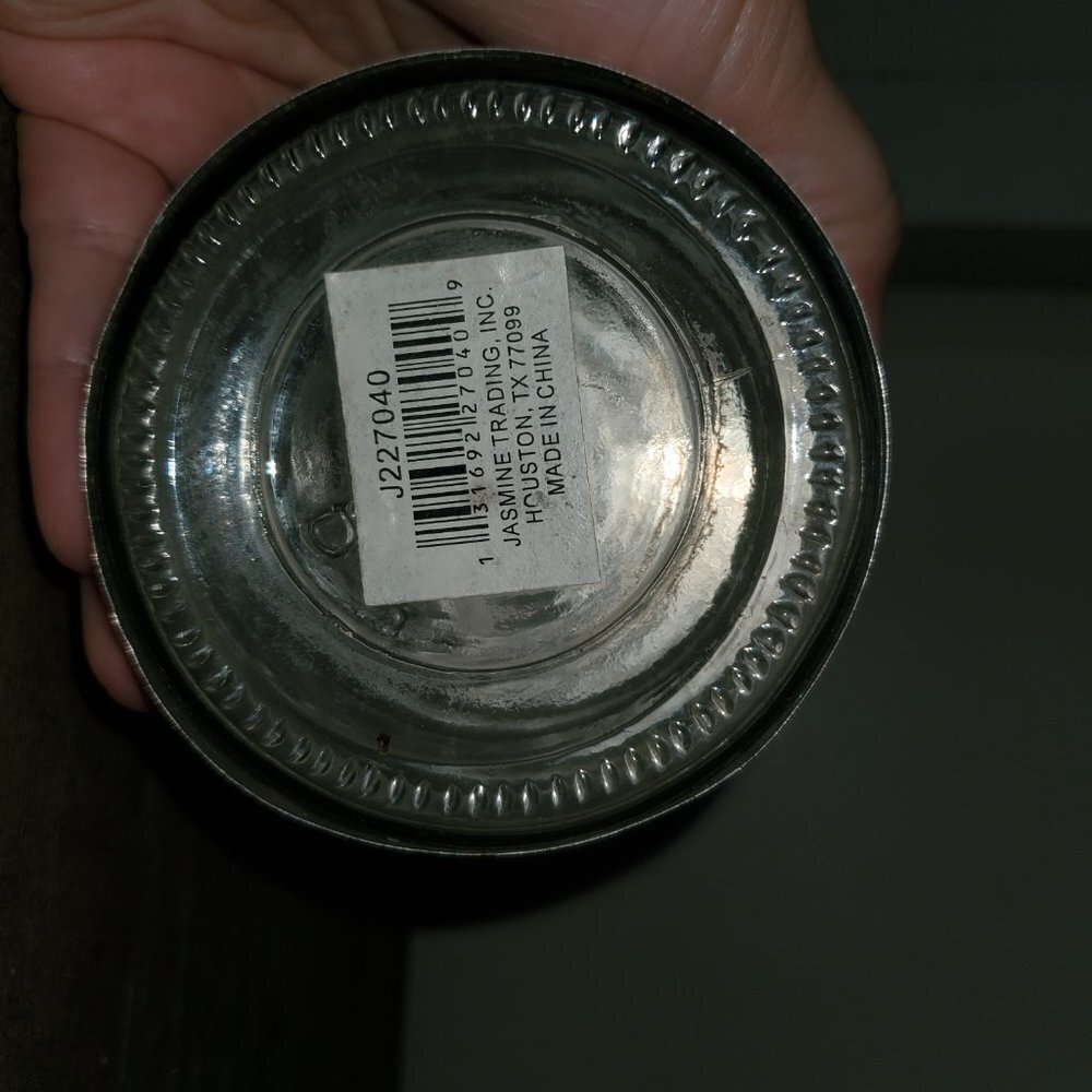 APPLE STAINLESS STEEL GLASS JAR  KEEPSAKE || EUC - Picture 9 of 11